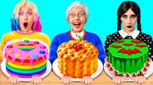 Кулинарный Челлендж# Уэнсдей Против Бабушки # Съедобная Битва