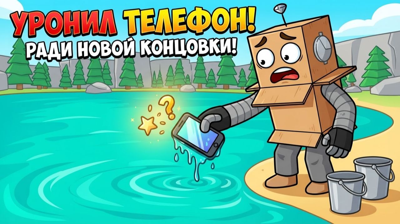 Я УРОНИЛ ТЕЛЕФОН в ОЗЕРО РАДИ НОВОЙ КОНЦОВКИ! НОВЫЙ МОНСТР в ВЫЧЕРПАЮ ОЗЕРО в РОБЛОКС! смотреть онлайн