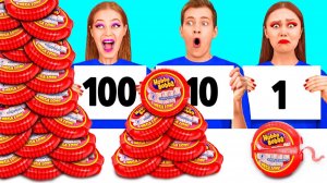 100 Слоев Еды Челлендж # Фантастические Лайфхаки с Едой от PaRaRa Challenge