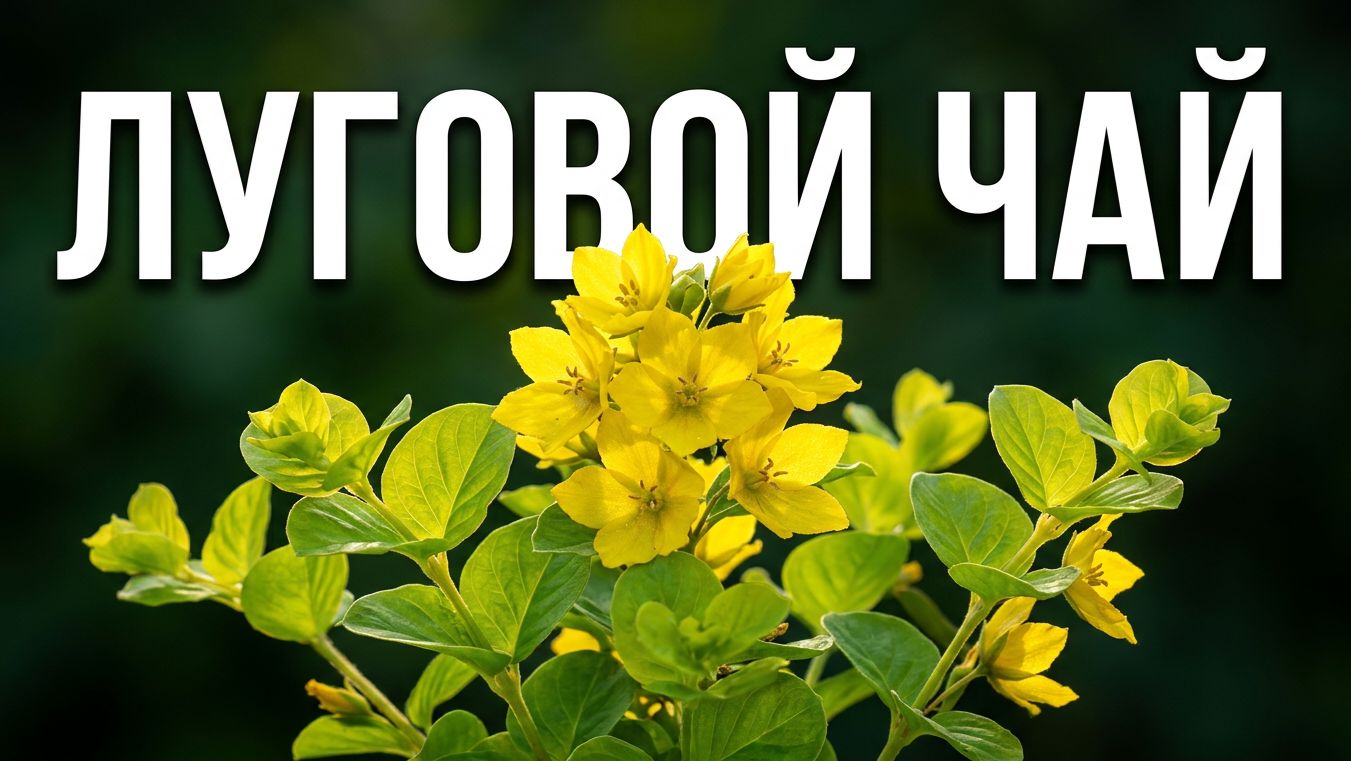 Вербейник монетчатый -Lysimachia nummularia, который часто называют «луговой чай».