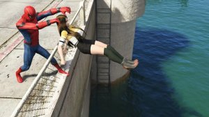GTA 5 Эпичные падения _ Крутые трюки Человека-паука, выпуск 71
