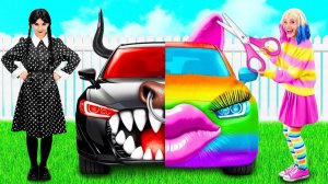 Радужная машина vs Черная машина Челлендж # Смешные Ситуации и Неудачи от PaRaRa Challenge