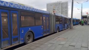 Сломанный автобус Лиаз-6213.22(040631) был на маршруте т63