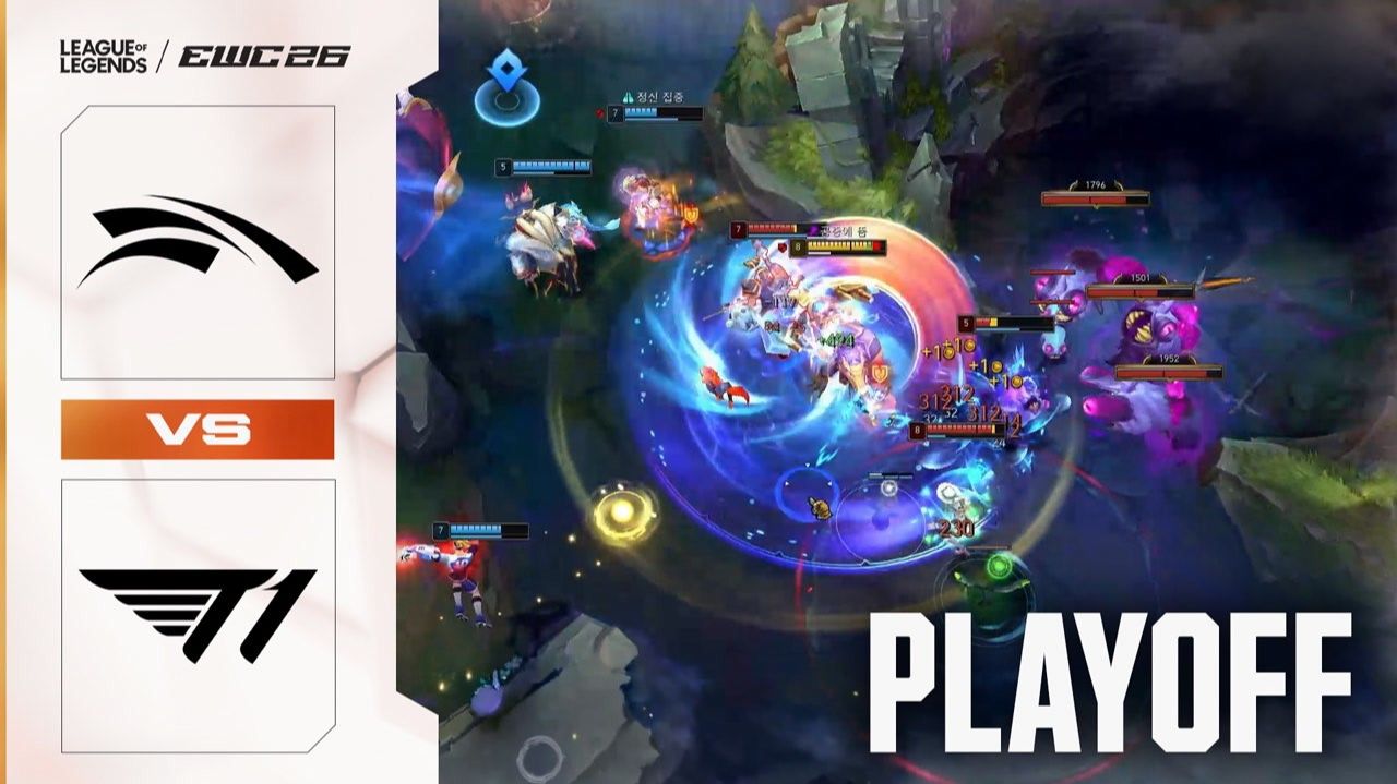 LOSER IS OUT Hanwha Life Esports vs T1 League of Legends at EWC 26 - Quarterfinal - HIGHLIGHTS