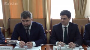 Магомед Рамазанов провел встречу с группой Федерального казначейства во главе с Игорем Бурниновым