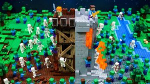 1000 зомби против 1 замка LEGO! ｜ Анимация для Майнкрафта