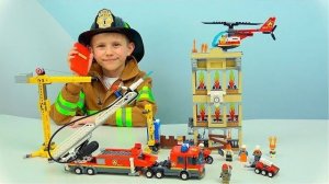 Пожарный Даник и ПОЖАРНАЯ БРИГАДА Лего Сити 60216. Новинка для детей
