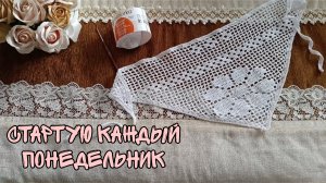 СТАРТУЮ КАЖДЫЙ ПОНЕДЕЛЬНИК|КОСЫНКА КРЮЧКОМ В ФИЛЕЙНОЙ ТЕХНИКЕ
