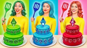 Девушка Изумруд, Рубин и Бриллиант # Укрась Торт Челлендж от Multi DO Challenge