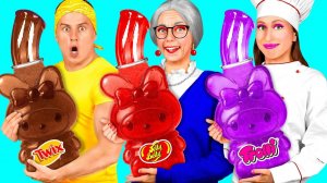 Кулинарный Челлендж# Я против Бабушки # Веселые Идеи с Едой от Fun Teen
