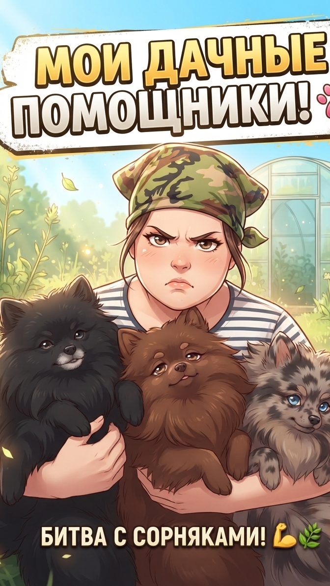 Огородные нежности: я и мои любимые собаки 🌿🐕