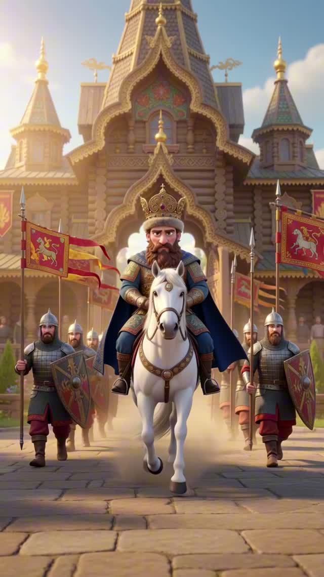 Сказка о царе Салтане за 40 секунд! 👑 Пушкин в мемах #shorts