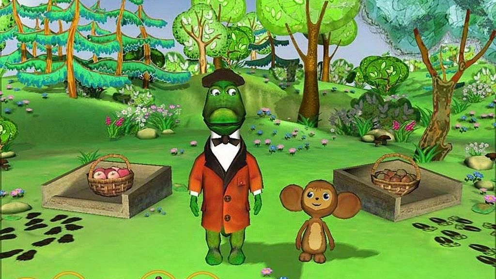 Чебурашка, развивающие игры для детей.