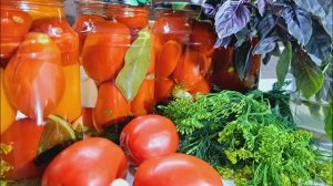 Закрутки на зиму! Простой рецепт очень вкусных маринованных помидор!🍅🍅🍅 Рецепт в описании!🤗🤗🤗