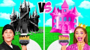 Домики Одного Цвета Челлендж # Черный vs Розовый от BaRaDa Challenge
