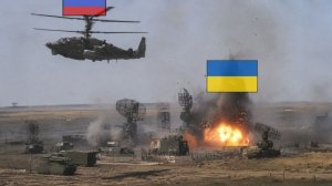 Российский Ка-52 уничтожил базу ПВО НАТО — эксклюзивные кадры с места боевых действий