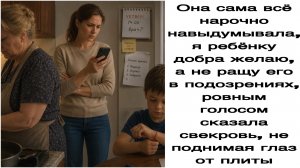 Истории из жизни|Она сама всё нарочно навыдумывала, я ребёнку добра желаю/
