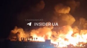 ‼️🇺🇦🔥После удара в Сумах пылает уничтоженный ТЦ «Эпицентр»