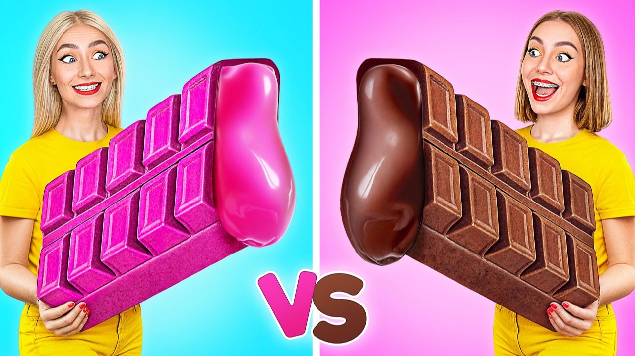 Жевательная Резинка vs Шоколадная Еда Челлендж # Кухонные Лайфхаки и Рецепты c Multi DO Challen смотреть онлайн