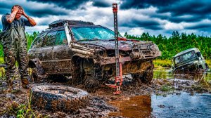 БОЛЬ И ГРЯЗЬ! Чиним оффроад Subaru посреди болота Уазы и Landrover НЕ ОЖИДАЛИ такого от ЛЕГКОВУШКИ