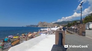 Крым. Судак.  Кипарисовая аллея, набережная, море, обстановка 21.07.2026 г.