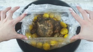 Для тех, кто очень ленивый - Обед в рукаве из самых простых продуктов. Даже остыть не успеет!