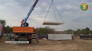 В селе Адильотар продолжается строительство новой школы и мини-футбольного поля