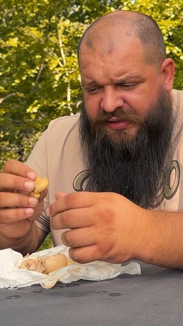 Ем яйцо с зародышем цыпленка