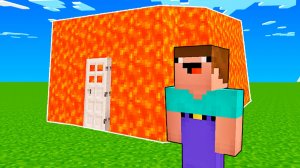 НУБ ПРОТИВ ДОМ ИЗ ЛАВЫ В МАЙНКРАФТ ! ЛАВОВЫЙ ДОМ 100% ЗАЩИТА В MINECRAFT