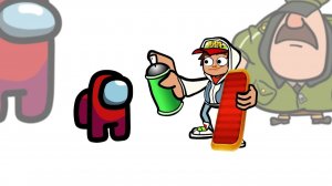 АМОГУС убивает Персонажей Игры Subway Surfers!!!