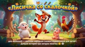 🦊🪵👶✨ «Лисичка со скалочкой» для малышей — русская народная сказка