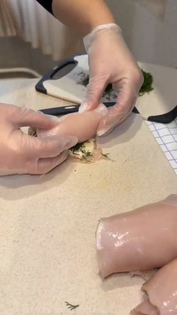 Куриные рулетики