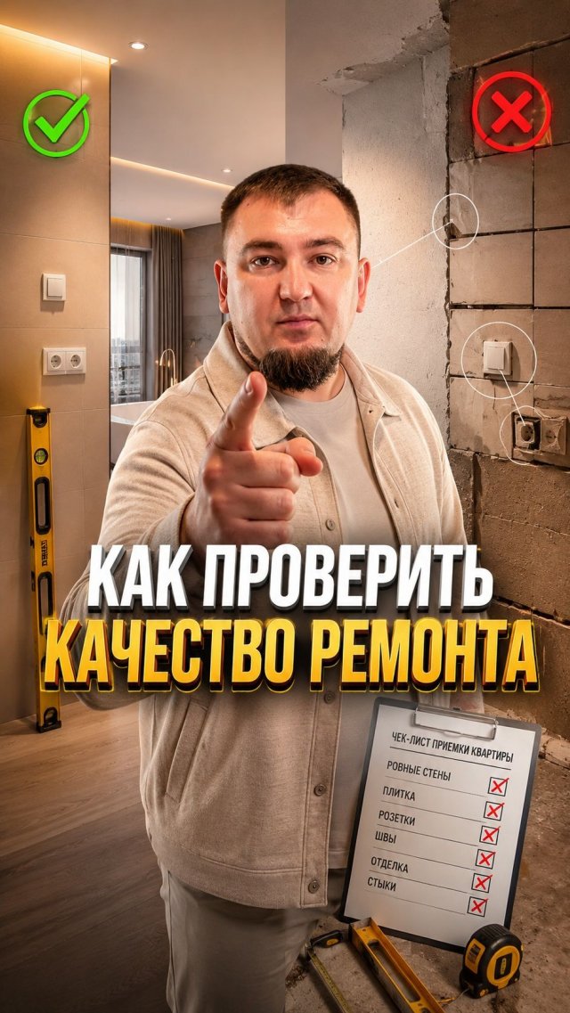 🏠 Как проверить качество ремонта перед приемкой квартиры? 🏠 Как проверить качество ремонта перед приемкой квартиры?