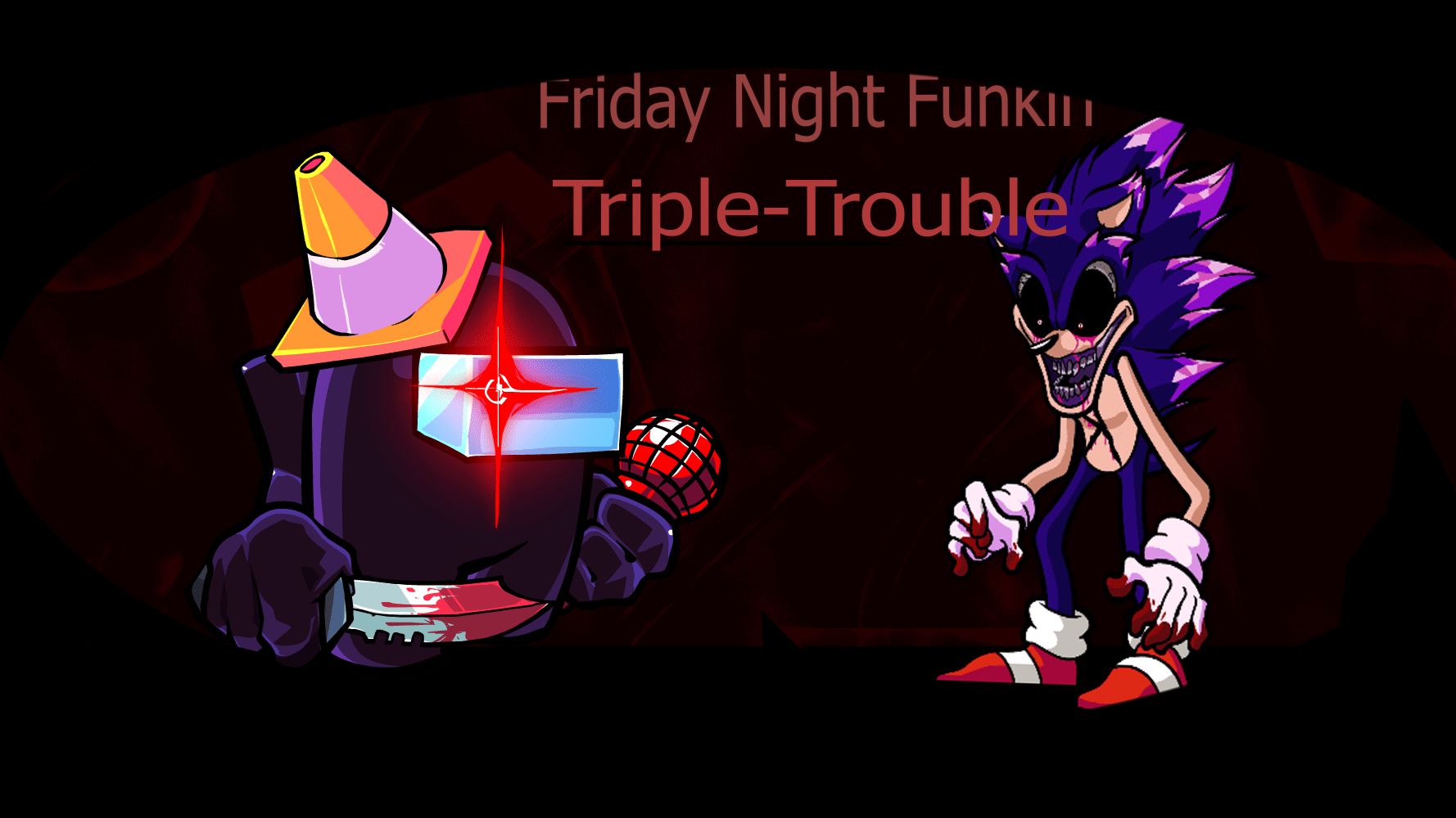 Я прохожу Friday Night Funkin Triple Trouble смотреть онлайн
