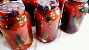 Огурцы в Томатном Соке / Это Очень  Вкусно / Огурцы на Зиму
