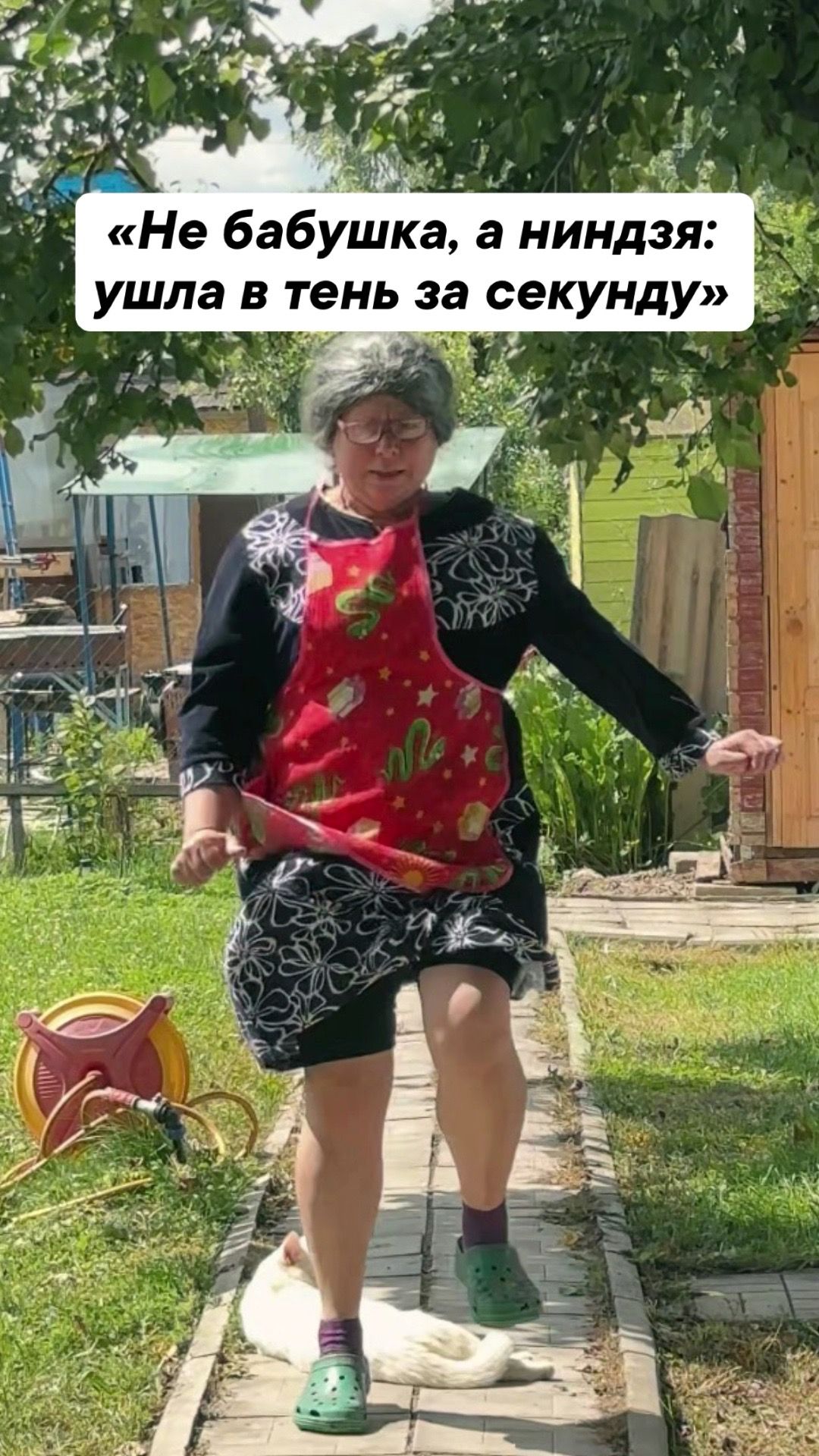 Не бабушка, а Нинзя :ушла в тень за секунду! #юмор #приколы #ржака