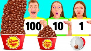 100 Слоев Еды Челлендж # Кулинарная Битва с Едой от PaRaRa Challenge