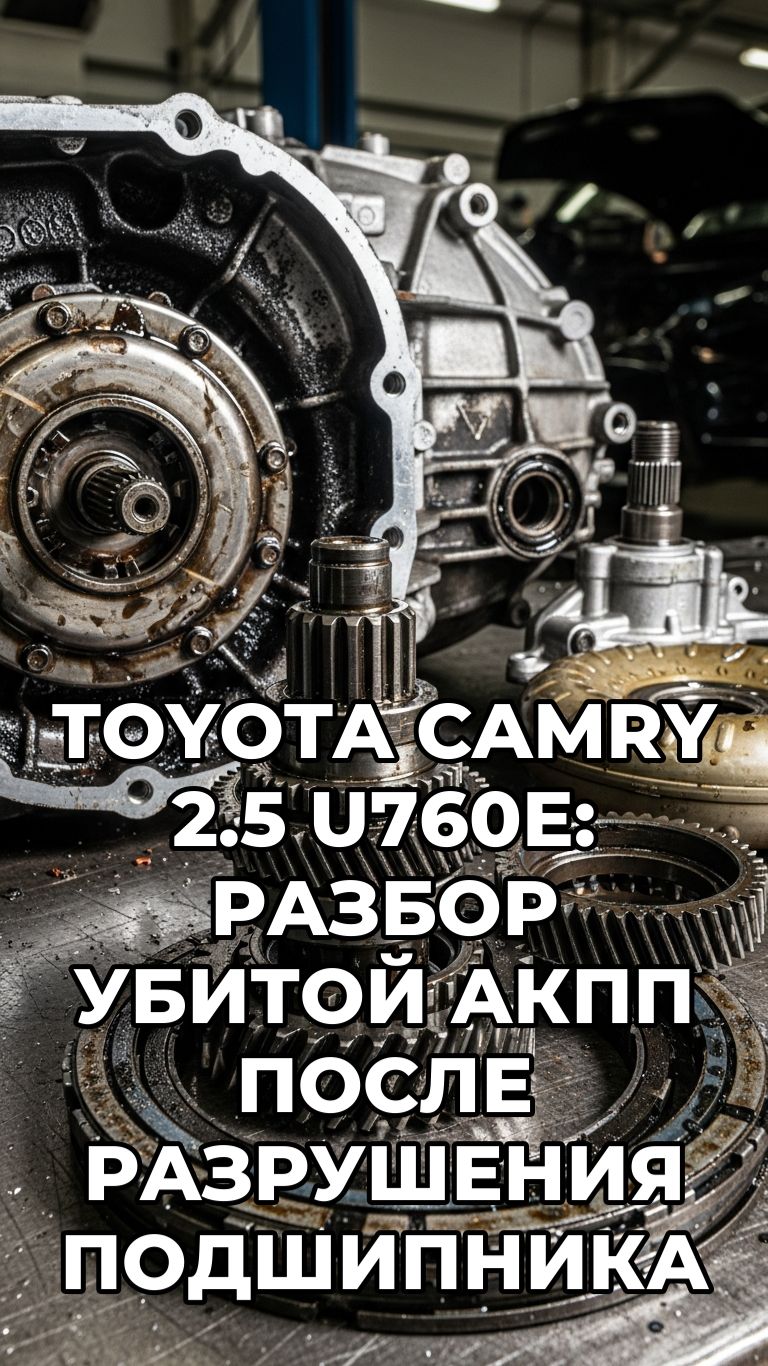 U760E Toyota Camry 2.5: разбор убитой АКПП после разрушения подшипника