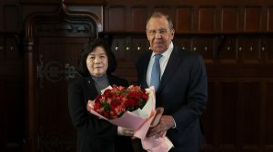 С.В.Лавров и Цой Сон Хи, Москва, 20 июля 2026 года