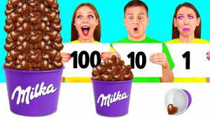 100 Слоев Еды Челлендж # Потрясающие Кухонные Хитрости от Fun Teen