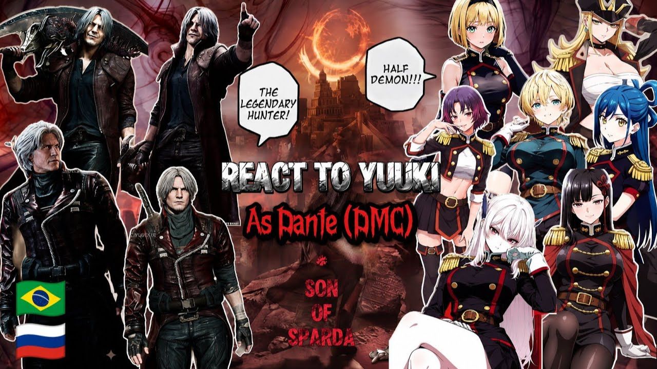 🇺🇸🇧🇷🇷🇺 Mato Seihei No Slave React To Yuuki As Dante(DMC) Full Reaction Devil May смотреть онлайн