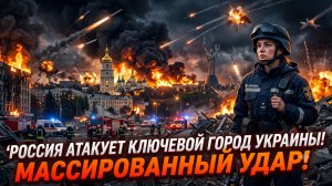 ☄️Россия наносит масштабный воздушный удар по ключевому городу Украины