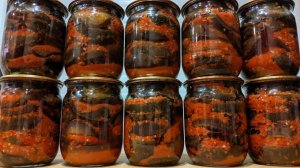 БАКЛАЖАНЫ жареные ОСТРЫЕ с чесноком на зиму. Закуска из баклажанов «Тещин Язык» покорившая миллионы