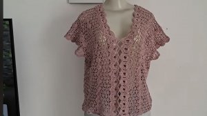 Блуза крючком 3 часть