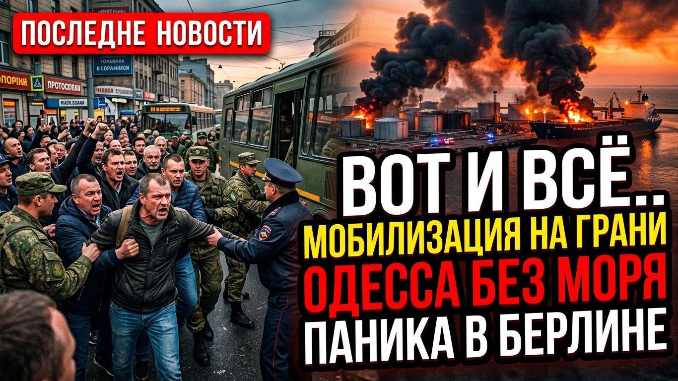 Вот и всё.. Мобилизация на грани, Одесса без моря, паника в Берлине. последние новости смотреть онлайн
