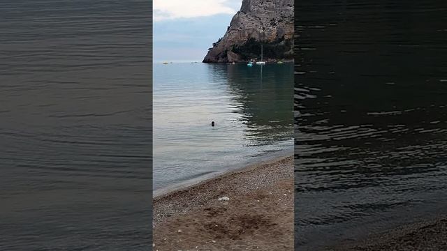 Вечер у моря. Набережная Нового Света. Вечернее купание в бухте Нового Света. смотреть онлайн