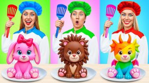 Кулинарный Челлендж# Я против Бабушки # Мармеладная еда vs Настоящая еда vs Шоколадная еда Mult