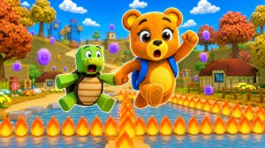😳КАК ПРОЙТИ ХАДКОР РЕЖИМ В ЧЕРЕПАХОГРАДЕ?! 🔥 В ИГРЕ СУПЕР МИШКА SUPER BEAR ADVENTURE
