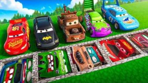 🚗 Маккуин против гигантских ям-монстров 😱 Сможет ли он выбраться? 🕳️🔥
