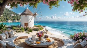 ПРИЯТНЫЙ ДЖАЗ НА МОРСКОЙ ТЕРРАСЕ ☕🌊 ЛЕТНЯЯ МУЗЫКА ДЛЯ СНА И РАССЛАБЛЕНИЯ
